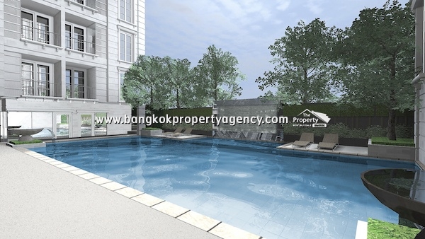 Maestro Sukhumvit 39: 1 bed Modern style condo with Onsen on roof top/Pool view.