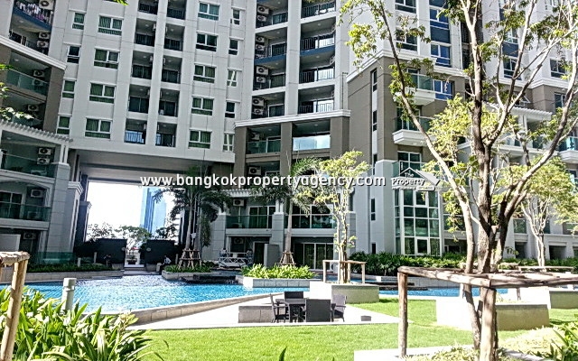 Belle Grand Rama 9: New 1 bed 43 sqm fully furnished unit/city view