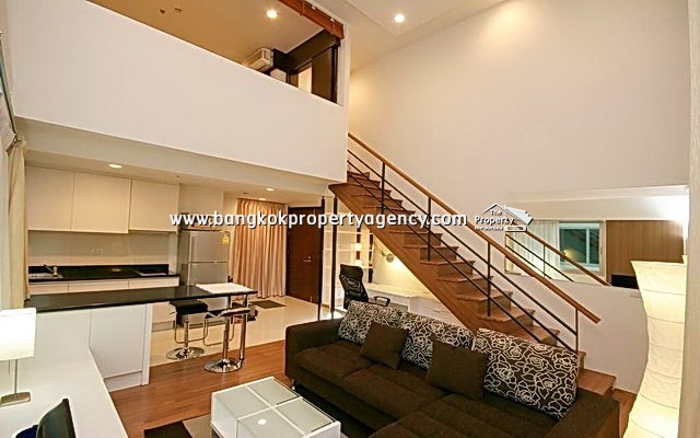 The Rajdamri: 1 bed 58 sqm furnished duplex, high floor/central location