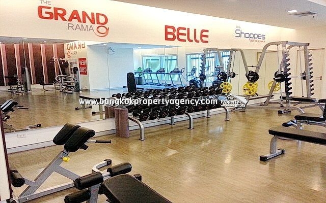Belle Grand Rama 9: 2 bed 97 sqm well furnished unit with pool view