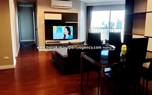 Belle Grand Rama 9: 3 bed 101 sqm fully furnished unit on high floor